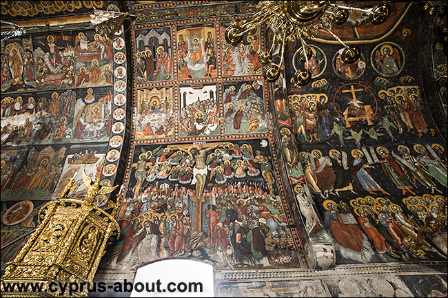 Фрагмент росписи северной стены в Кафедральном Соборе св. Иоанна Богослова в Никосии, Кипр