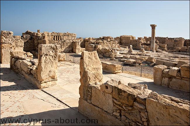 Развалины ранне-христианской базилики. Курион, Лимассол, Кипр