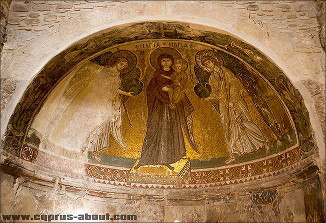 Мозаика в церкви Ангелоктисти, в Кити