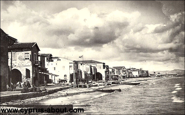 1925 г. Бульвар Финикудес, снятый с маленького пирса. Ларнака, Кипр