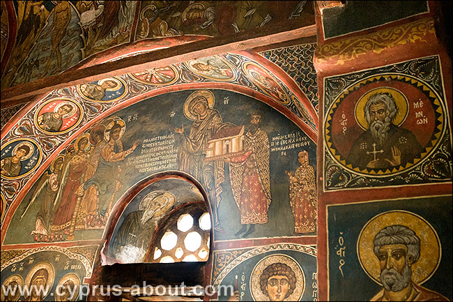 Церковь Богородицы Асину, Кипр. Изображения дарителя (донора)