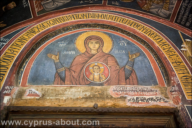 Богородица Форвиотисса в церкви Асину (Никитари, Кипр)