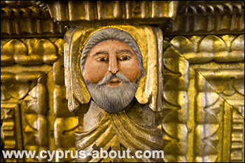Фрагмент иконостаса церкви Хрисопантанассы в Палехори, Кипр