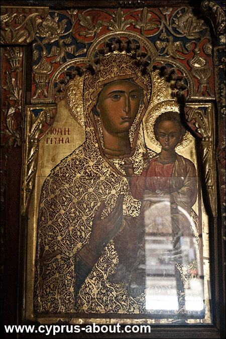 Икона Панагии Амасгу из монастыря Панагии Амасгу в Монагри, Кипр